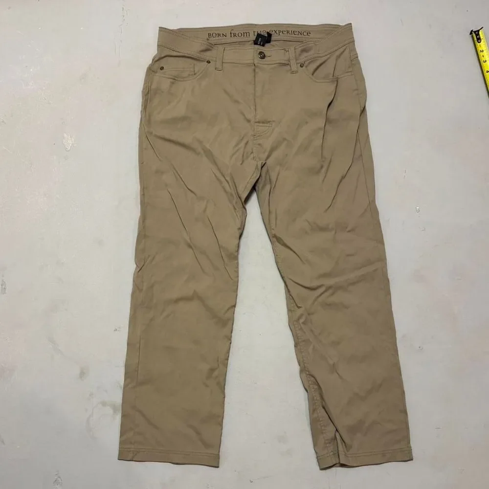 Prana Men's Tan and Khaki Trousers